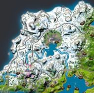 Campfires in the snow biome (Image via Fortnite.GG)